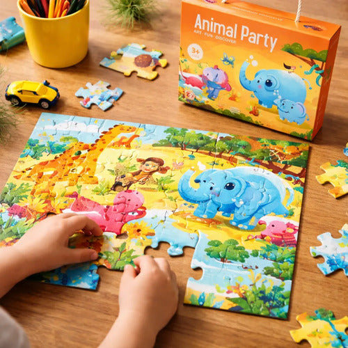 Rompecabezas Puzzle24pcs Didáctico Educativo Animales Bosque
