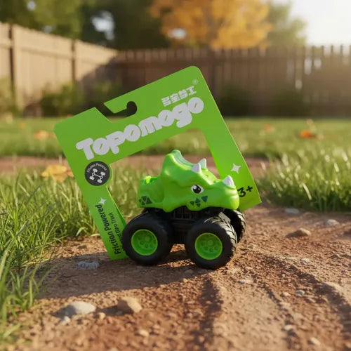 Camioneta De Juguete 4x4 Fricción De Dinosaurio