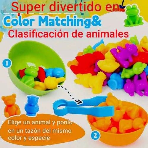 Juguete Educativo Clasificación De Colores Conteo Animales Todos