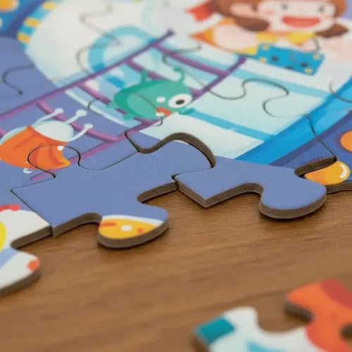 Rompecabezas Puzzle 24pcs Aventura Cósmica Didactico Niños