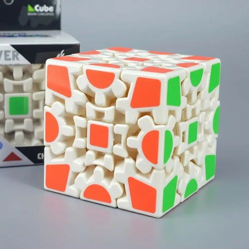 Juguetes Anti Estres Cubo Rubik 3x3 Engranajes Rompecabezas Blanco
