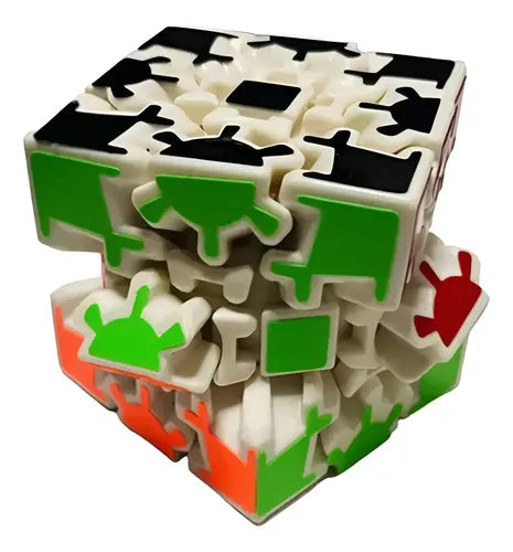 Juguetes Anti Estres Cubo Rubik 3x3 Engranajes Rompecabezas Blanco