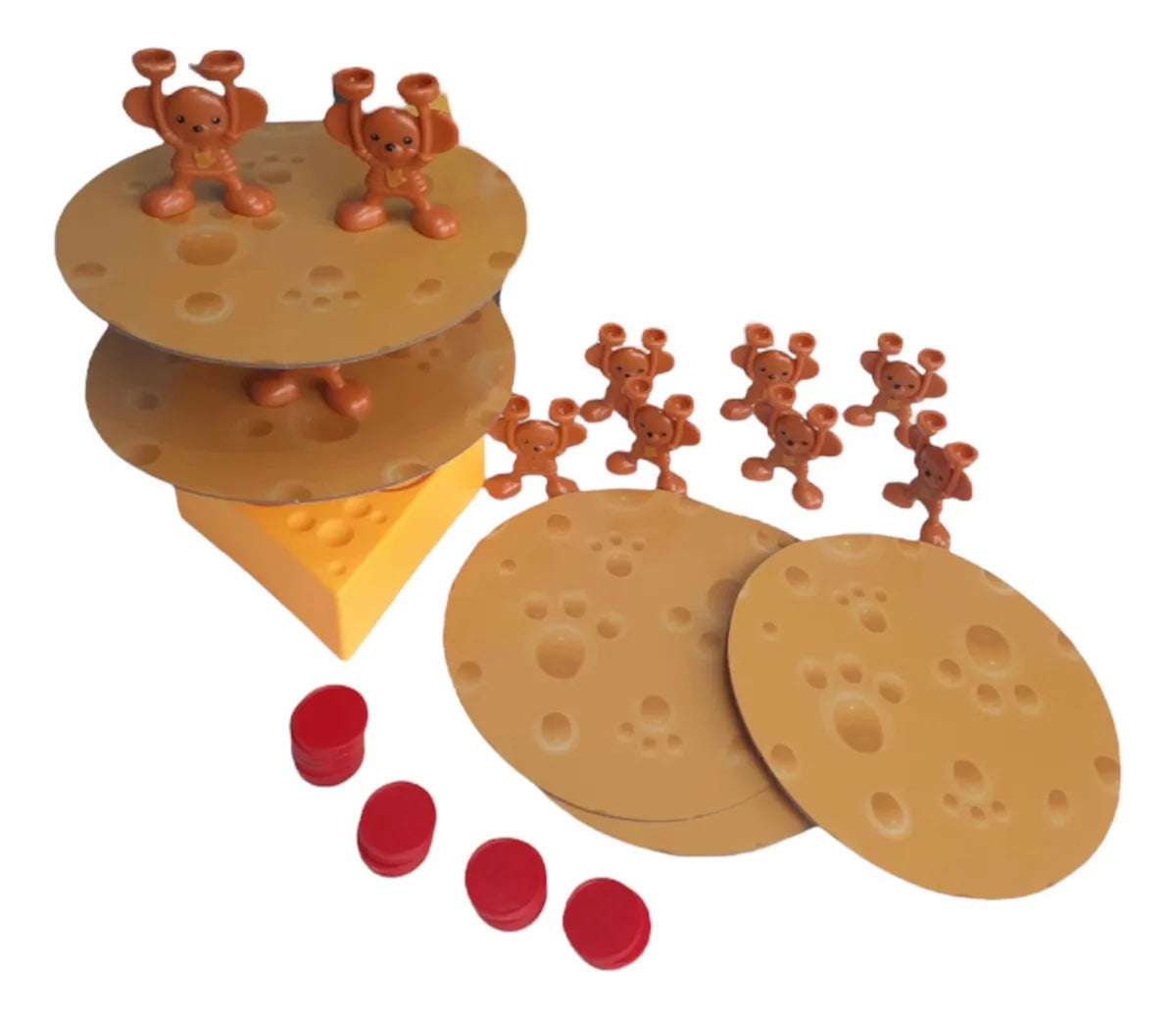 Juego De Mesa Ratón Amontona Queso Niños Juguete Equilibrio