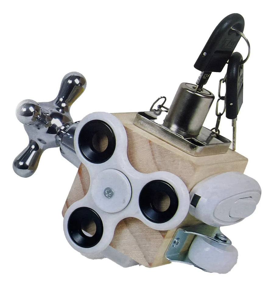 Juguete Sensorial De Viaje Busy Cube Para Niños Sensory Busy Board
