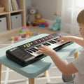 Teclado Musical Para Niños Juguete Con Micrófono | 32 Teclas Negro