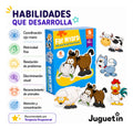 Puzzle Rompecabezas Didáctico Animales De La Granja 6 En 1