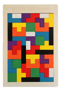 Puzzle Tangram Rompecabezas De Madera Educativo  40pcs