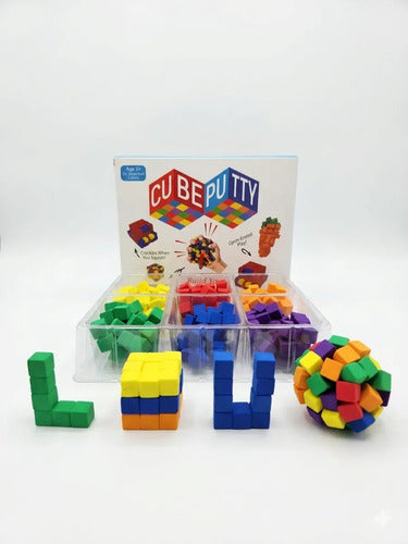Juego De Construcción Cube Putty Bloques Sensoriales Viscoso 6 Cubos