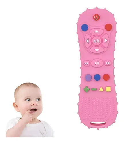Mordedor Bebé Sensorial Silicona Control Remoto Libre Bpa