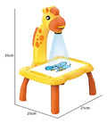 Proyector Mesa De Dibujo Para Niños Jirafa Juguete Didáctico Amarillo