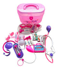 Set Juego Maletin Doctor Medico Niños Roles Accesorios Rosa