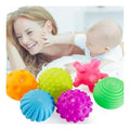 Set 6 Pelotas Sensoriales Didácticas Para Bebé Con Texturas