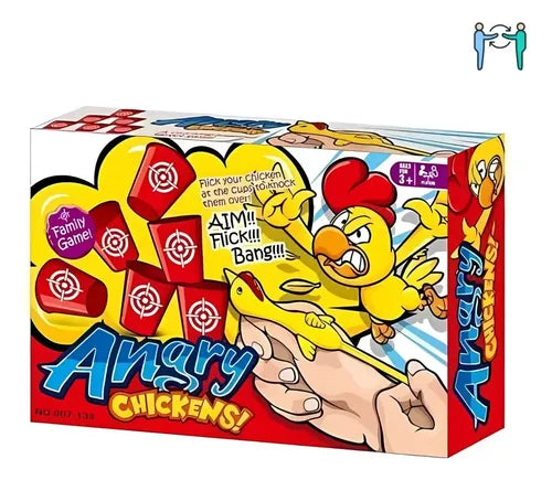 Juego De Mesa Angry Chickens Pollos Voladores Tiro Al Blanco