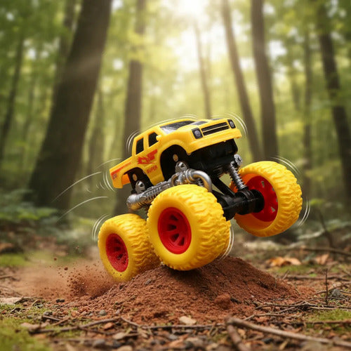 Auto Truck Vehículo De Juguete A Fricción Camioneta 4x4