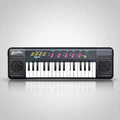 Teclado Musical Para Niños Juguete Con Micrófono | 32 Teclas Negro
