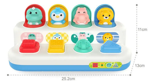 Juguete Interactivo Pop-up Animales Educativo Sensorial Bebe