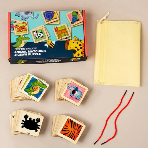 Juego Puzzle Memoria Animales 48pcs