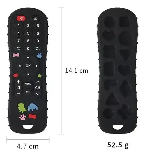 Mordedor Bebé Juguete Sensorial Diseño Control Remoto Dibujo Negro
