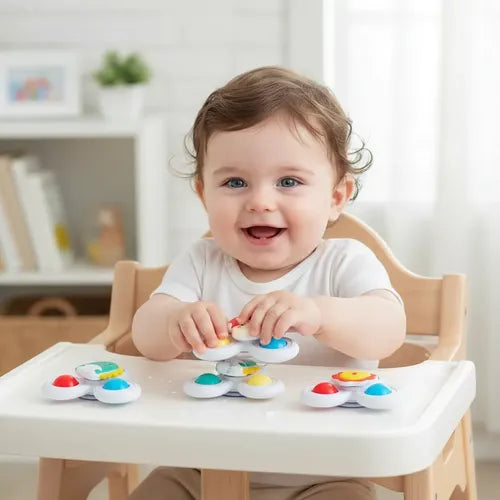 Set 3 Juguete Spinner Giratorio Con Ventosa  Bebe Ducha Auto