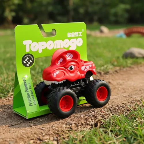 Camioneta De Juguete 4x4 Fricción De Dinosaurio