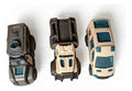 Juguete Truck Policial Mas 3 Autos Niños Truck Policial Azul