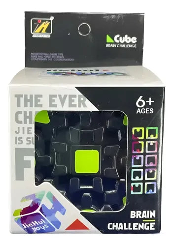 Juguetes Anti Estres Cubo Rubik 3x3 Engranajes  Rompecabezas Negro
