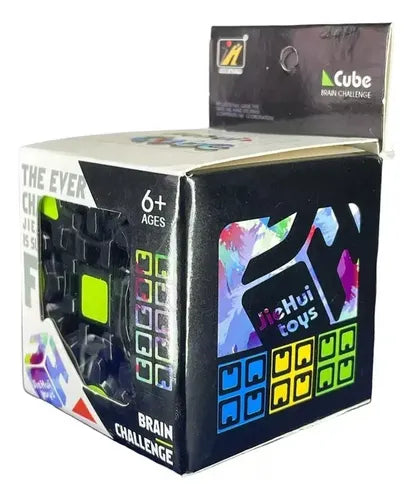 Juguetes Anti Estres Cubo Rubik 3x3 Engranajes  Rompecabezas Negro