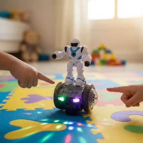 Robot Niños Bailarín Luces Juguete Musical Interactivo Robot Blanco