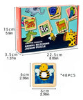Juego Puzzle Memoria Animales 48pcs