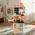 Cocina Juguete Luces Sonidos 43 Accesorios Niños 68 Cm Rosa