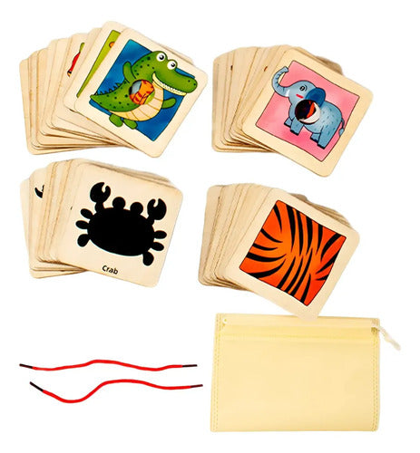Juego Puzzle Memoria Animales 48pcs