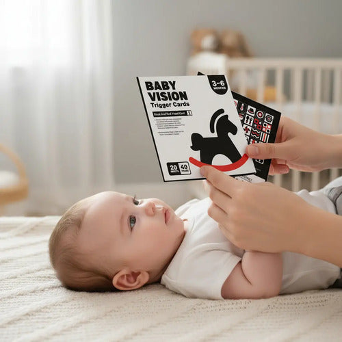 Set De Tarjetas De Estimulación Visual | Bebes Sensorial-