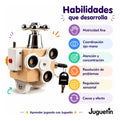 Juguete De Viaje Busy Cube Para Niños-fidget Cubo- Sensorial Blanco