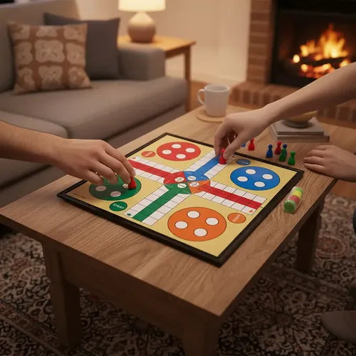 Juego De Mesa Ludo Magnético Mediano 27x27cm