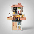 Cocina Juguete Luces Sonidos 43 Accesorios Niños 68 Cm Rosa