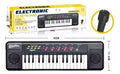 Teclado Musical Para Niños Juguete Con Micrófono | 32 Teclas Negro