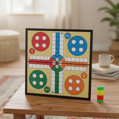 Juego De Mesa Ludo Magnético Mediano 27x27cm