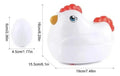 Juguete De Encaje Gallina 12 Huevos Encaje Colores Numeros Blanco