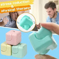 Spinner Cubo Gyro Fidget. Juguete Antiestrés Rotación Tea Turquesa