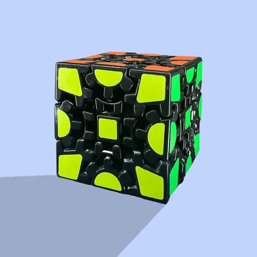 Juguetes Anti Estres Cubo Rubik 3x3 Engranajes  Rompecabezas Negro