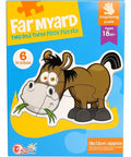 Puzzle Rompecabezas Didáctico Animales De La Granja 6 En 1