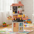 Cocina Juguete Luces Sonidos 43 Accesorios Niños 68 Cm Rosa