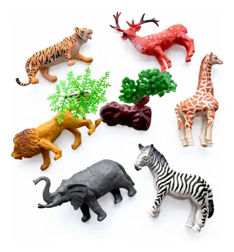 Set 6  Animales De La Selva Figuras