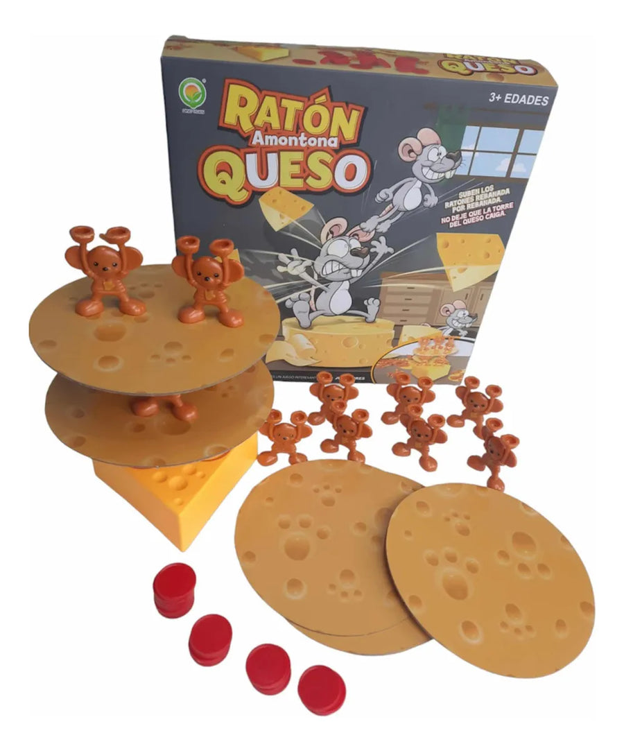 Juego De Mesa Ratón Amontona Queso Niños Juguete Equilibrio