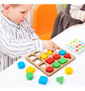 Juego Montessori Clasificador Encaje Figura Madera Didáctico