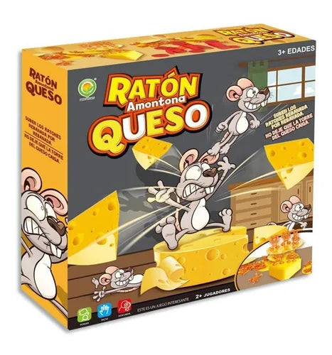 Juego De Mesa Ratón Amontona Queso Niños Juguete Equilibrio