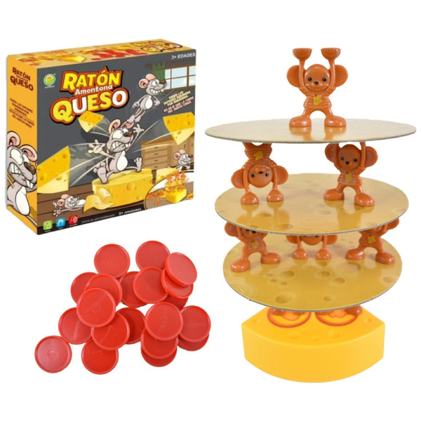 Juego De Mesa Ratón Amontona Queso Niños Juguete Equilibrio